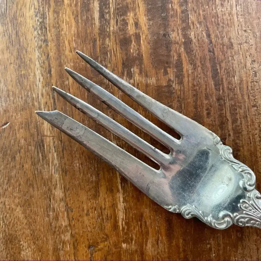 Silverplate Vintage “Extra Plate” Cold Meat Fork